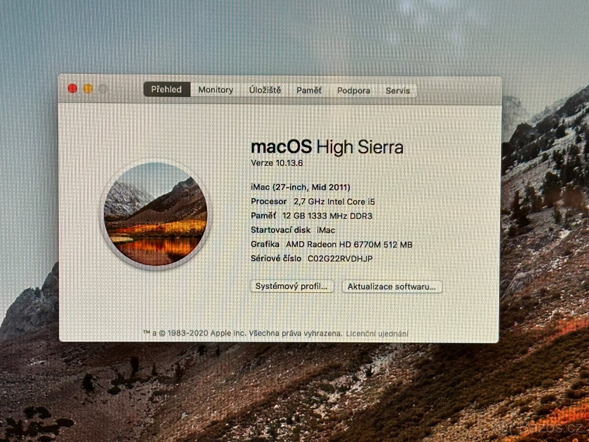 Apple iMac 27" (Mid 2011) Intel Core i5, 2,7 GHz, 12 GB - 2