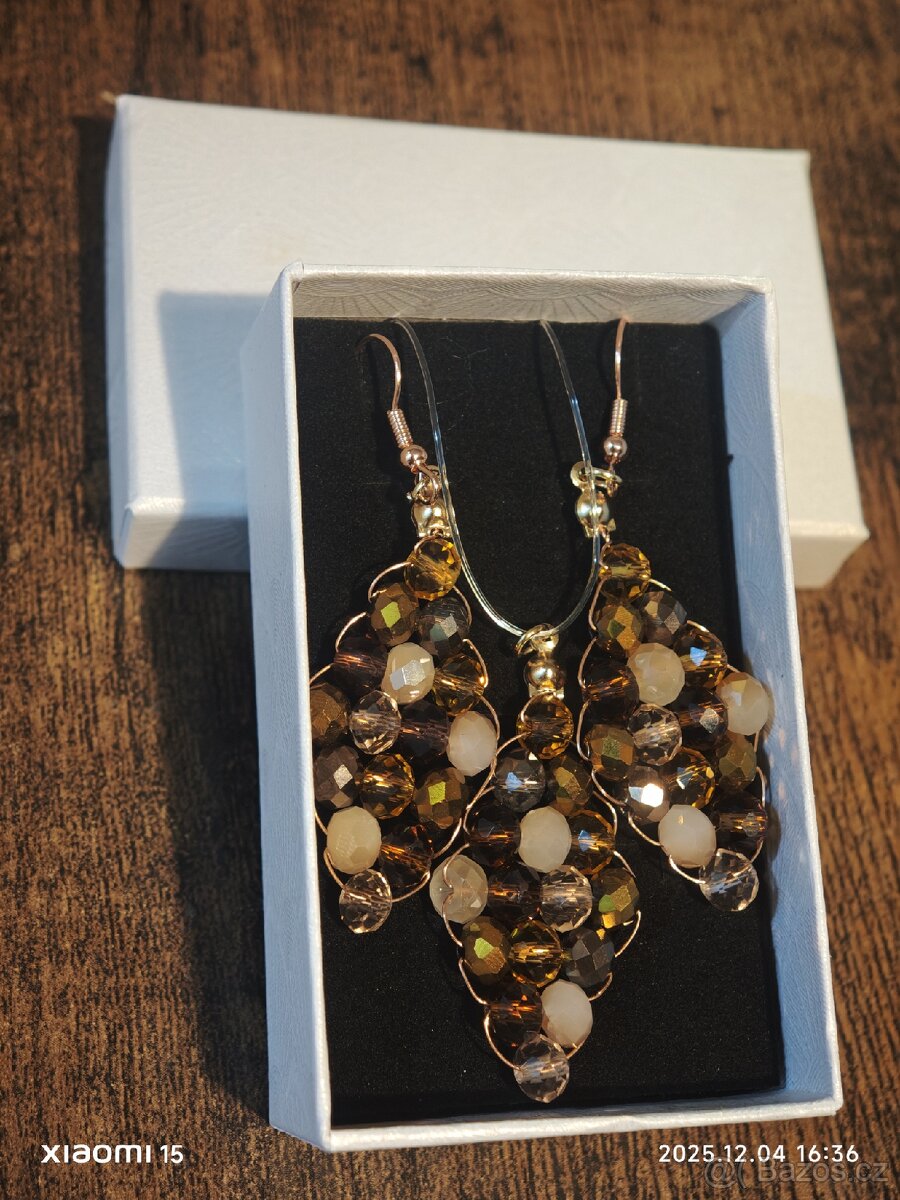 Dámské náušnice s náhrdelníkem - celý set - 2