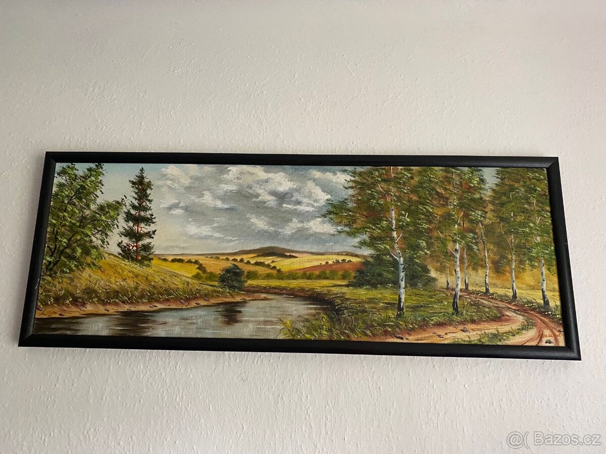Ručně malovaný obraz krajiny - 2