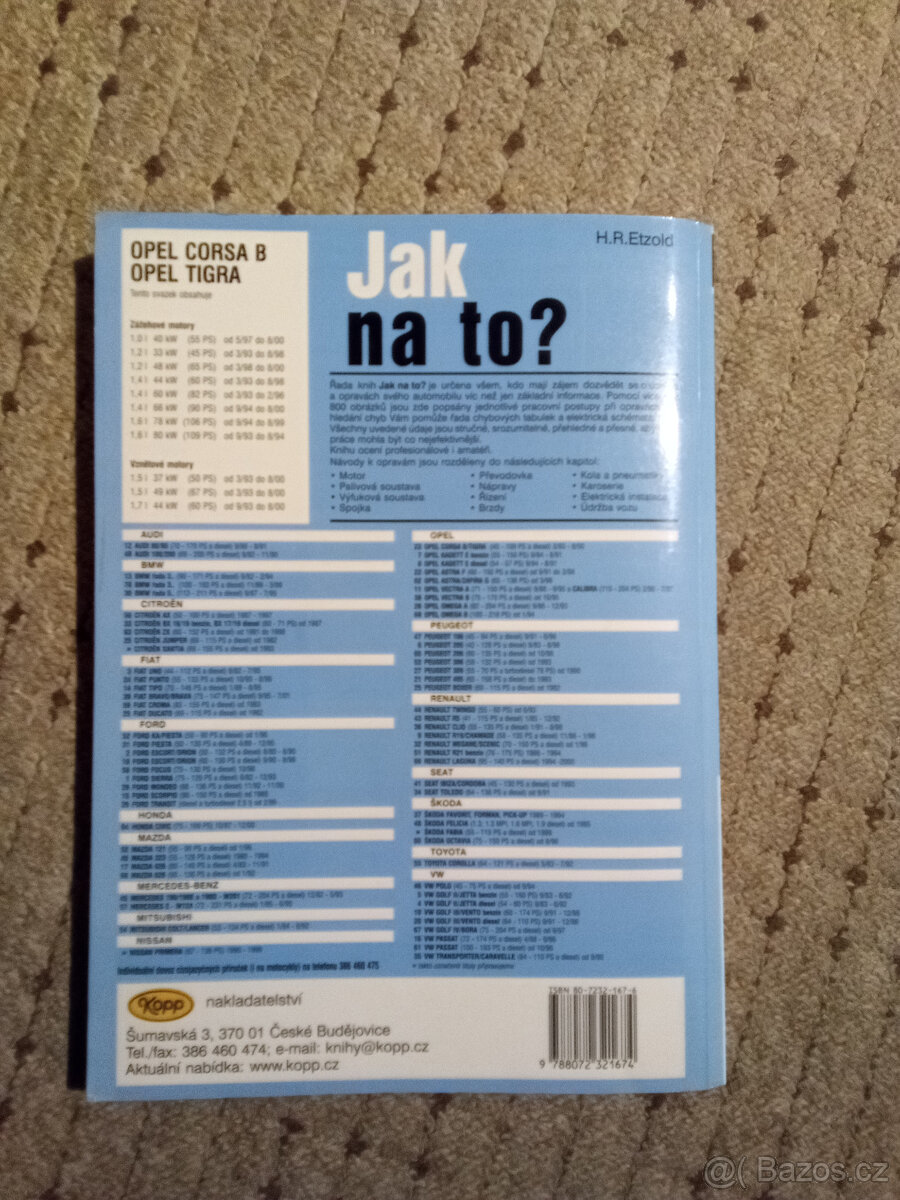 Prodám knihu Jak na to? Opel Corsa B/Tigra - 2