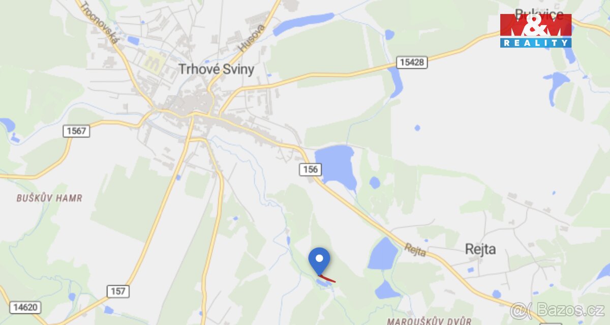 Prodej pozemku, 756 m², Trhové Sviny - 2