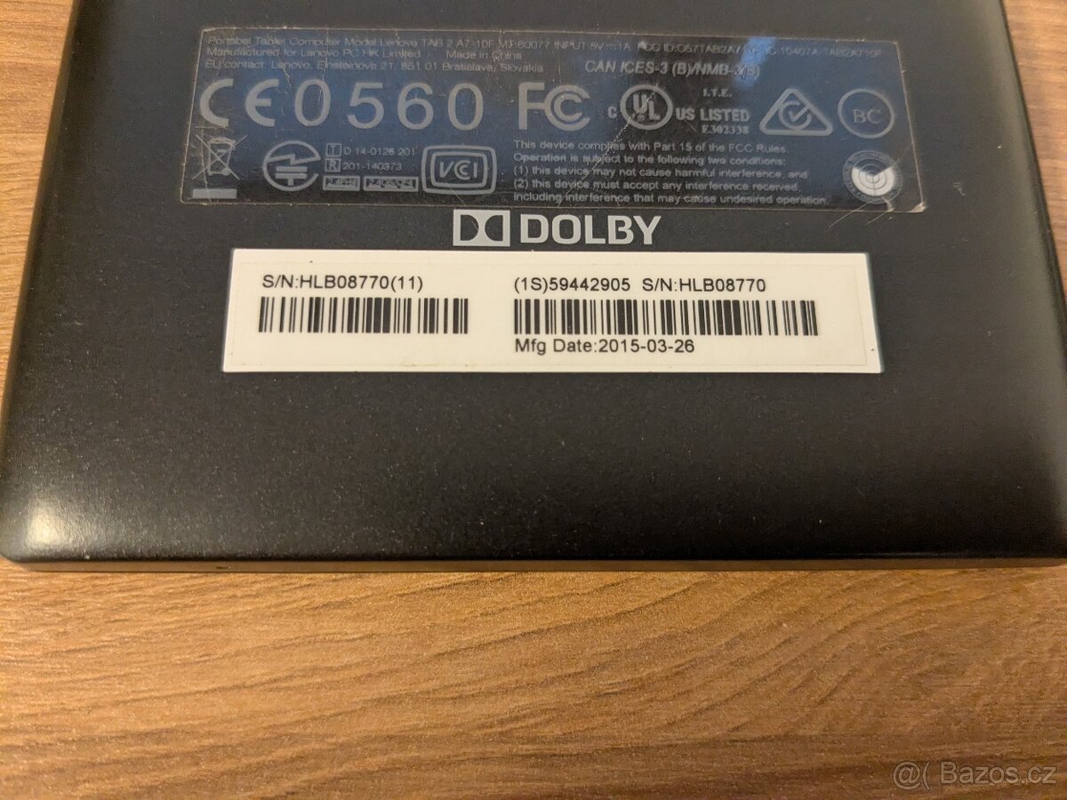 Samsung SM T320, Lenovo TAB 2 A7 - 2