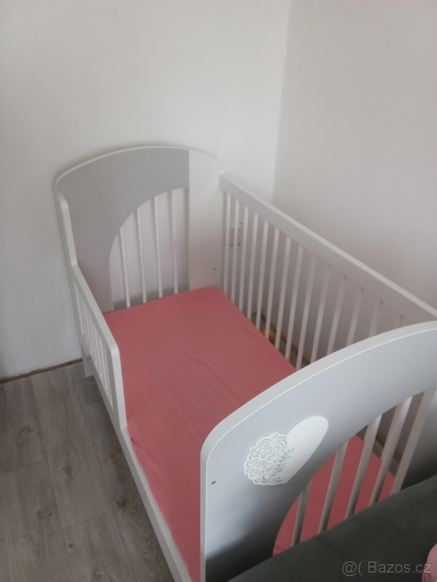 Dětská Postýlka Klups Srdce - 2