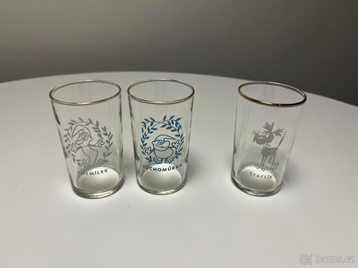 Pohádkové retro skleničky á 60 Kč - 2