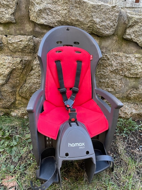 Cyklosedačka Hamax Smiley + držák na kolo + extra tyč - 2