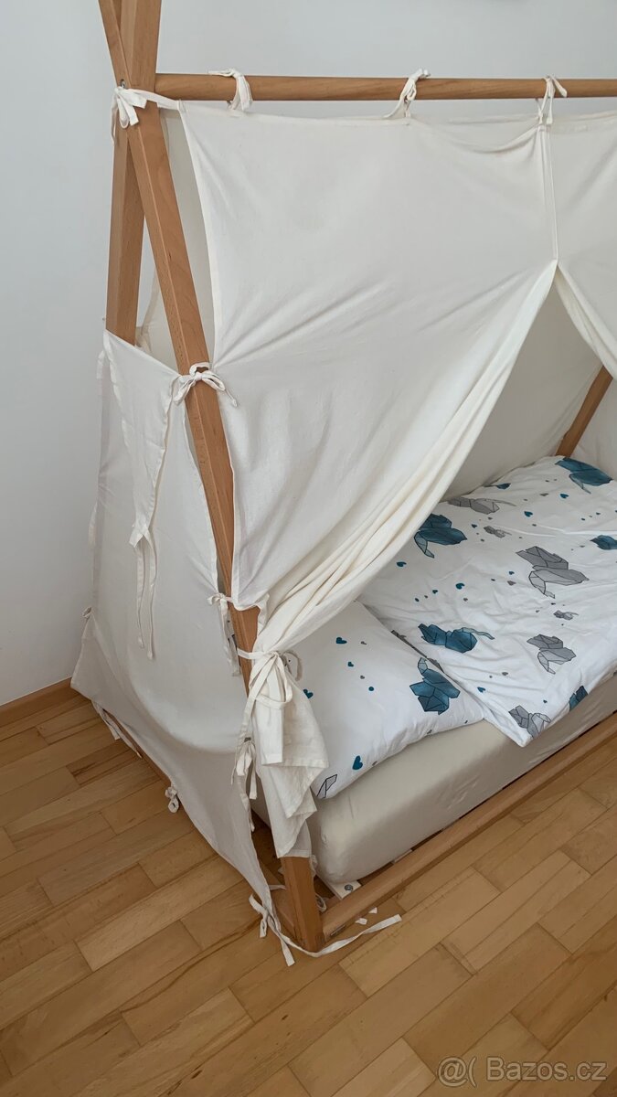 Dřevěná postýlka 70 × 140 cm - 2