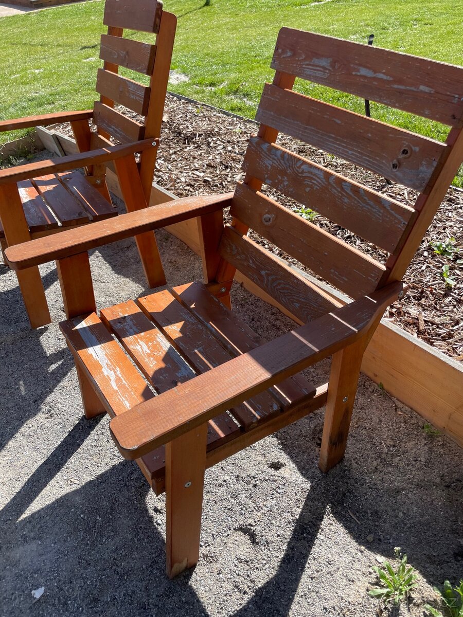 Dřevěné zahradní židle - 2