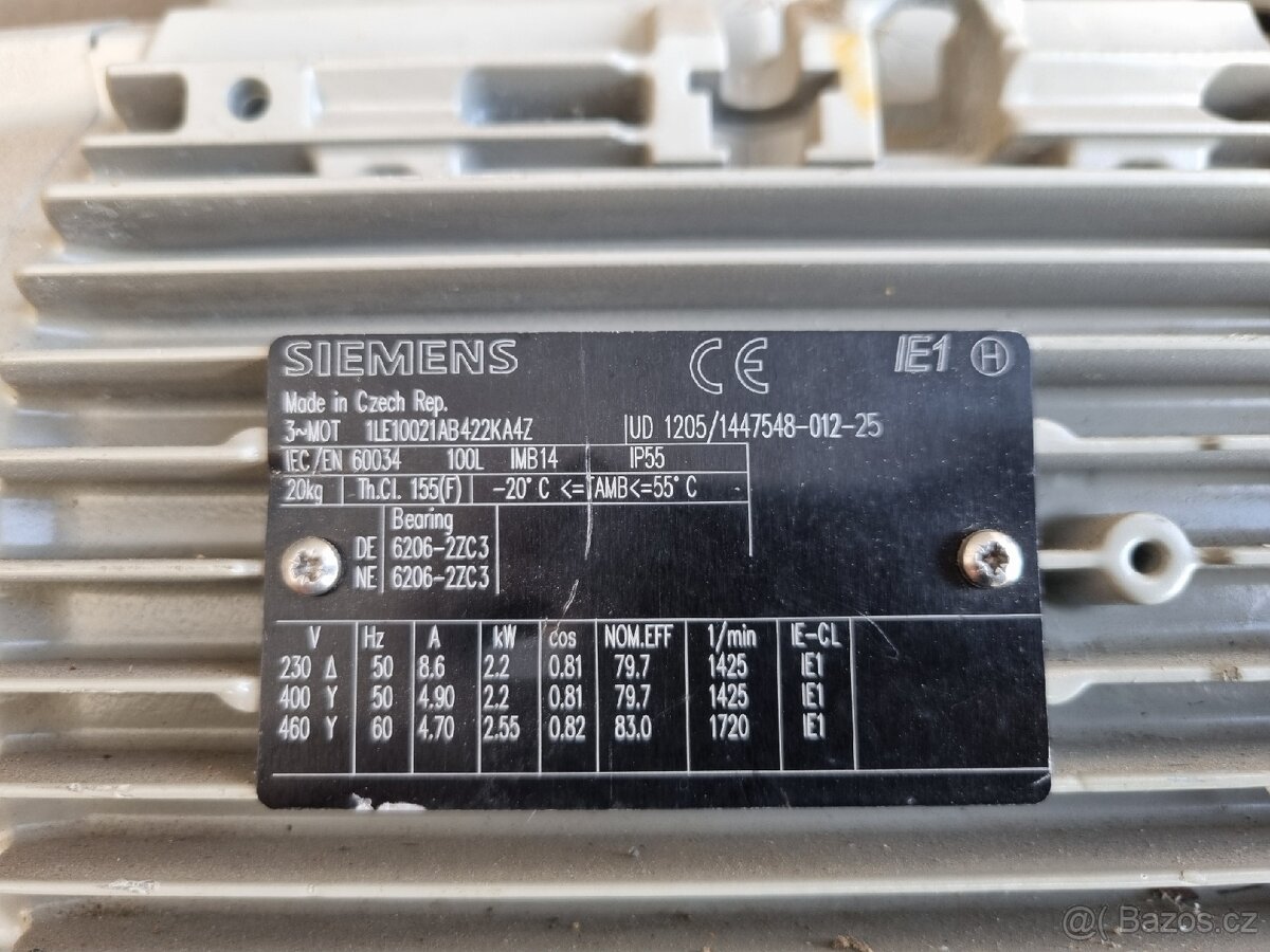 Přírubový elektromotor 2,2kW 1425 otáček - 2