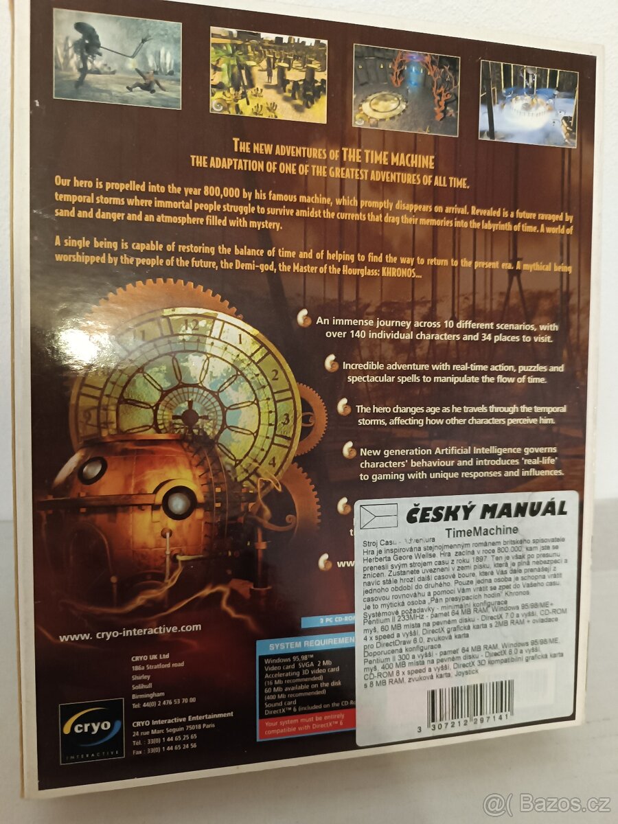 PC hra TIME MACHINE komplet, manuál CZ - 2