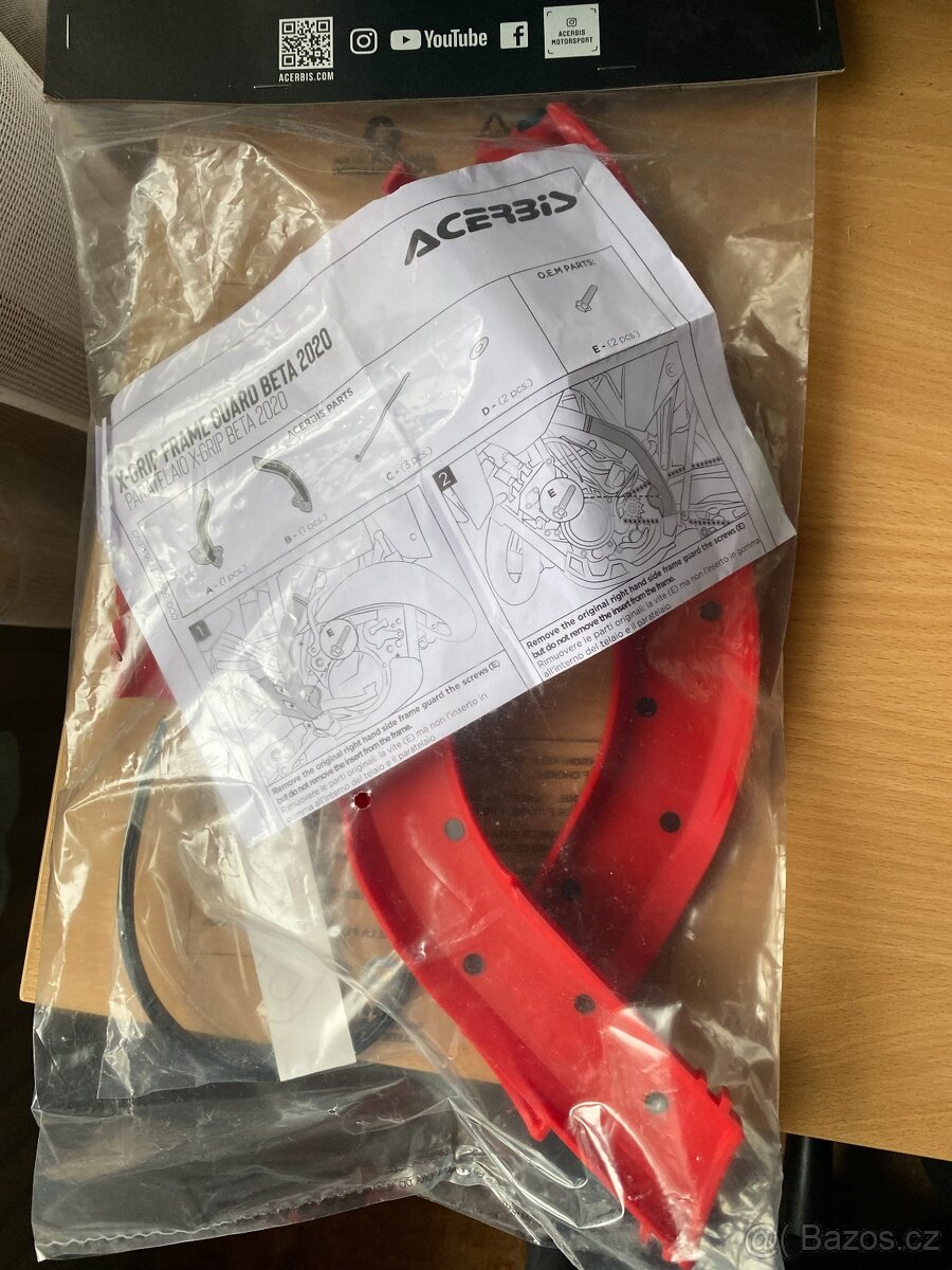 Chrániče rámu ACERBIS Rosse / Beta RR 2T-4T '20 -'22 - 2