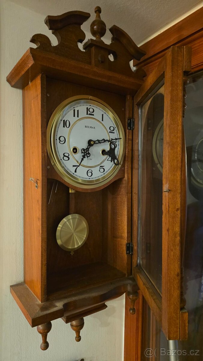 Belmax vintage nástěnné, kyvadlové hodiny - 2