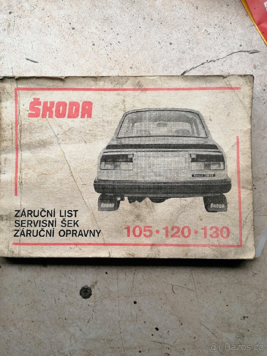 Servisní knížka. - 2