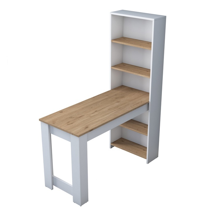 prodám jídelní/pracovní/psací stůl s policemi - 2