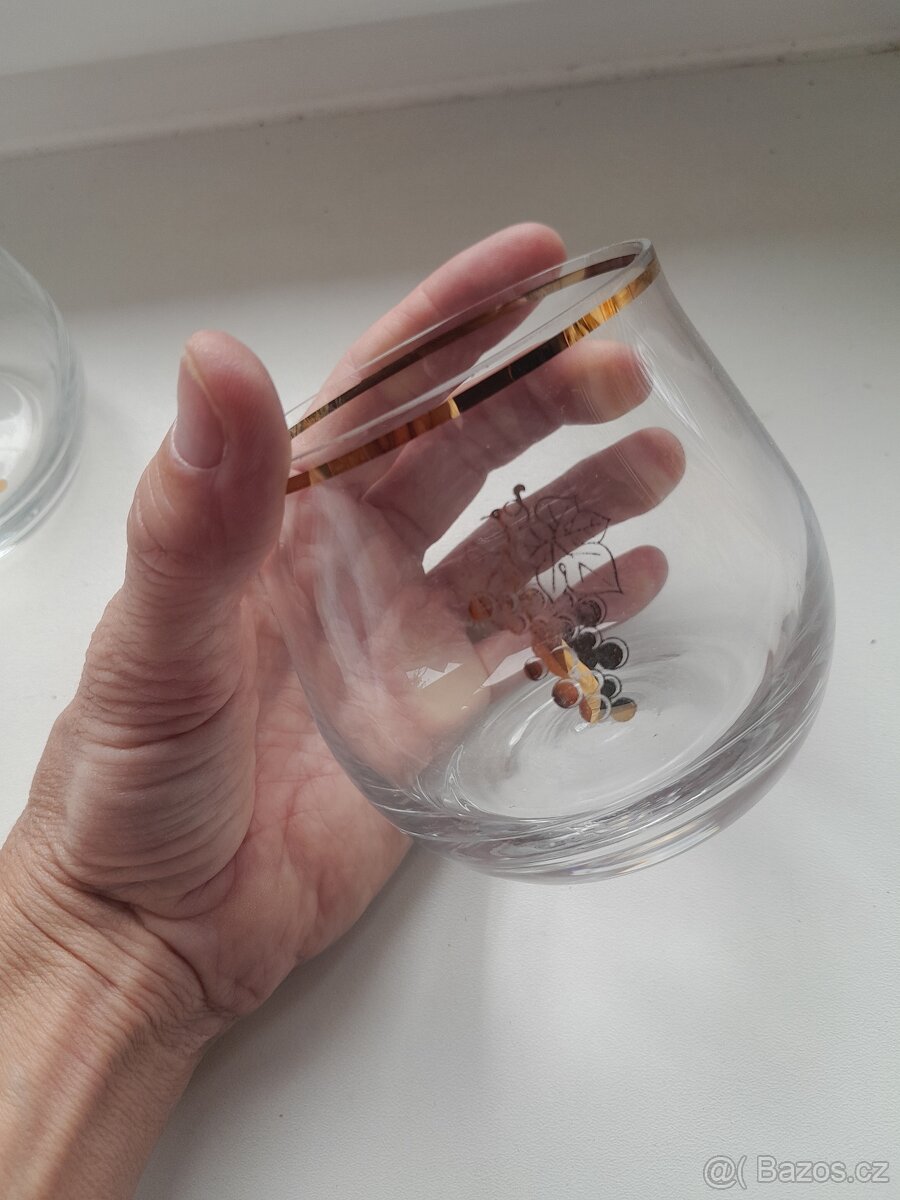 2 skleničky vinný motiv - 2