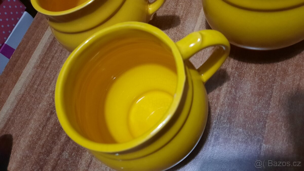 Retro keramické hrnečky, 4ks - 2