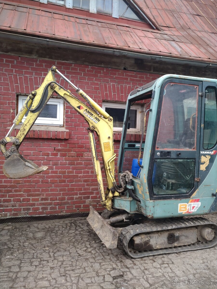 Minibagr Amman Yanmar B17-2 váha 1430kg - 2