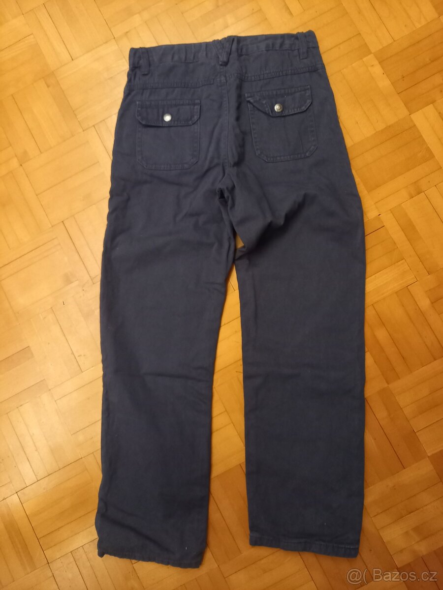 Chlapecké zateplené kalhoty podšité bavlnou velikost 140 - 2