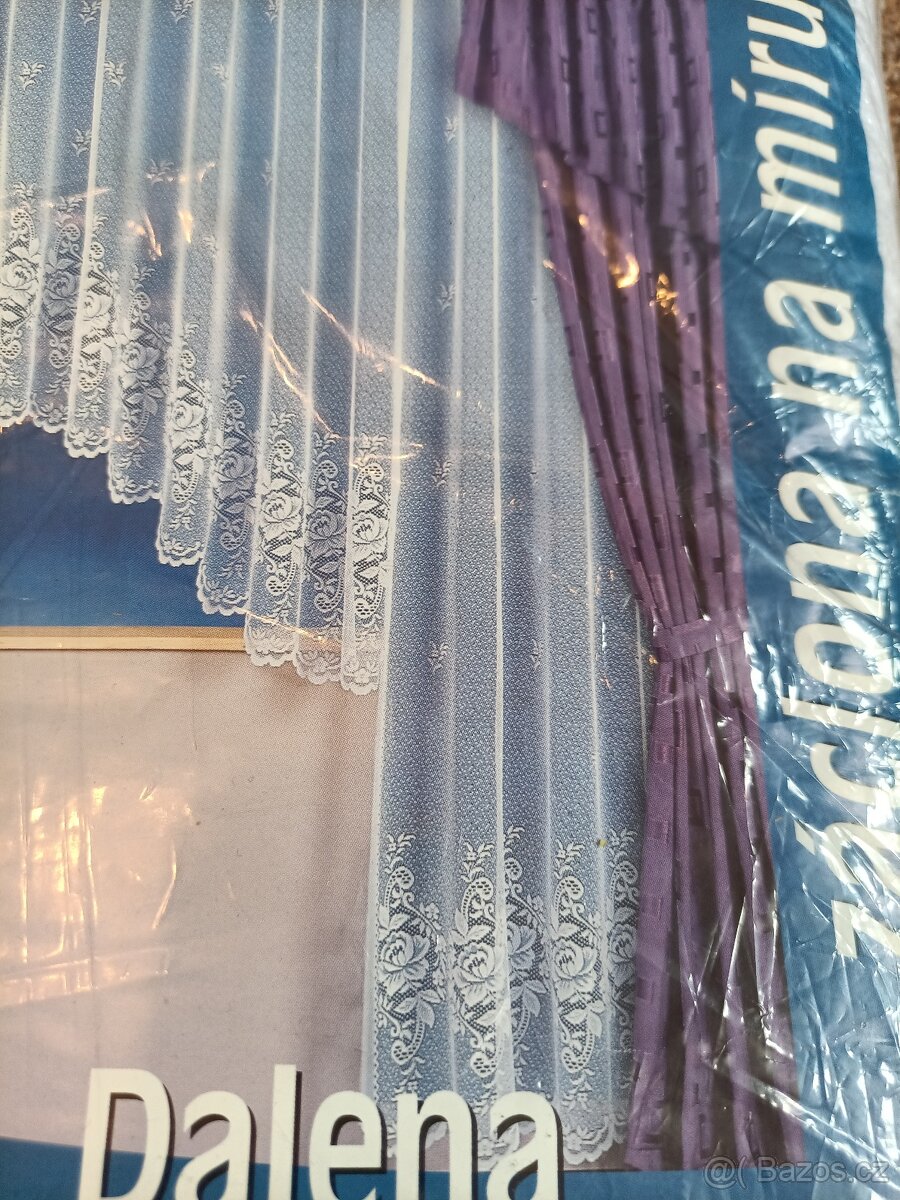 Záclona Dalena š.195 x v.250 dvěře české výroby - 2
