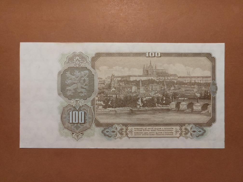 100 Kčs 1953 - KRÁSNÉ ČÍSLO 261600 - NÁDHERNÁ - 2
