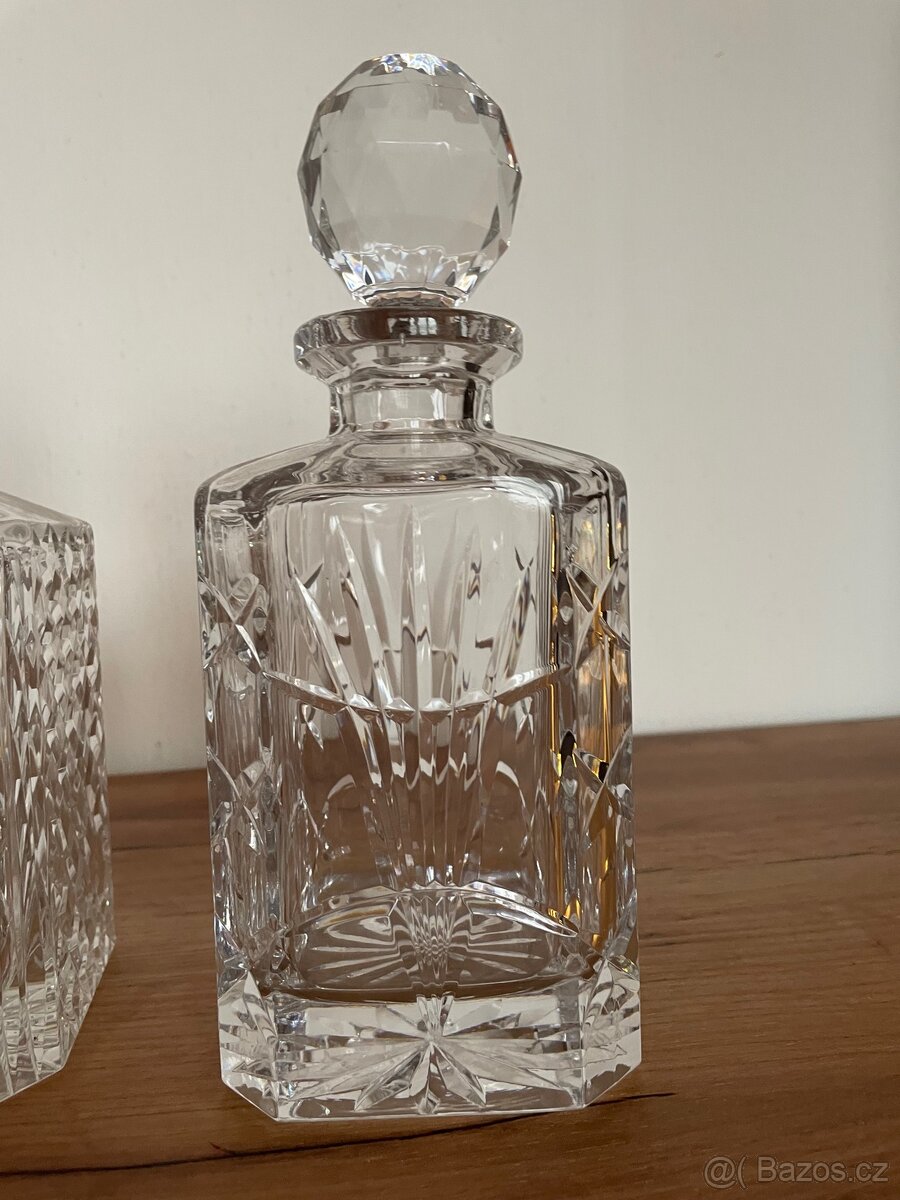 Sada 5 broušených karaf – kvalitní český křišťál - 2