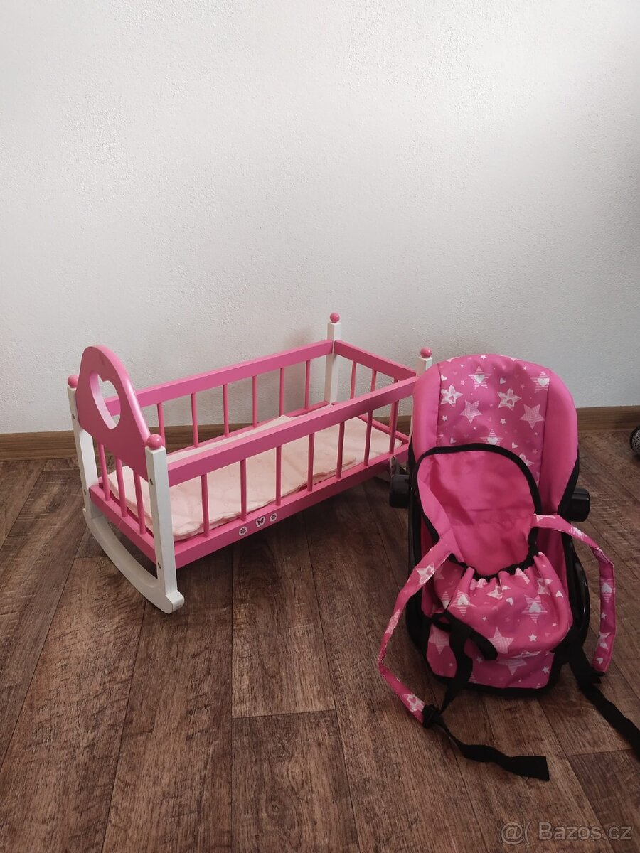 Postýlka a nosítka pro panenky - 2