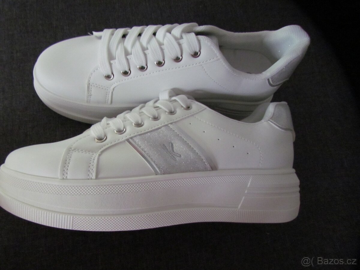 Bílé boty- sneakersy sportovní-nové - 2