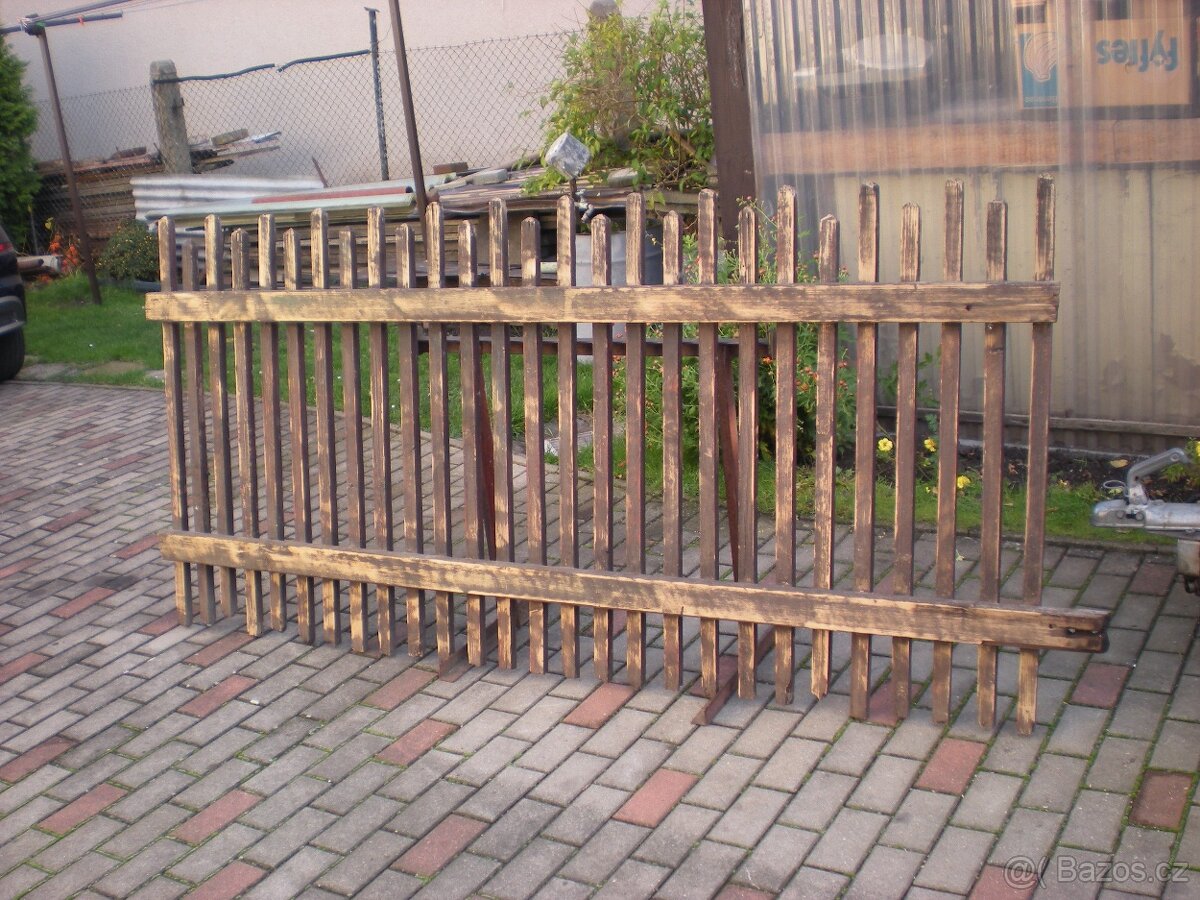 Dřevěný plot 4 plotové dílce - 2