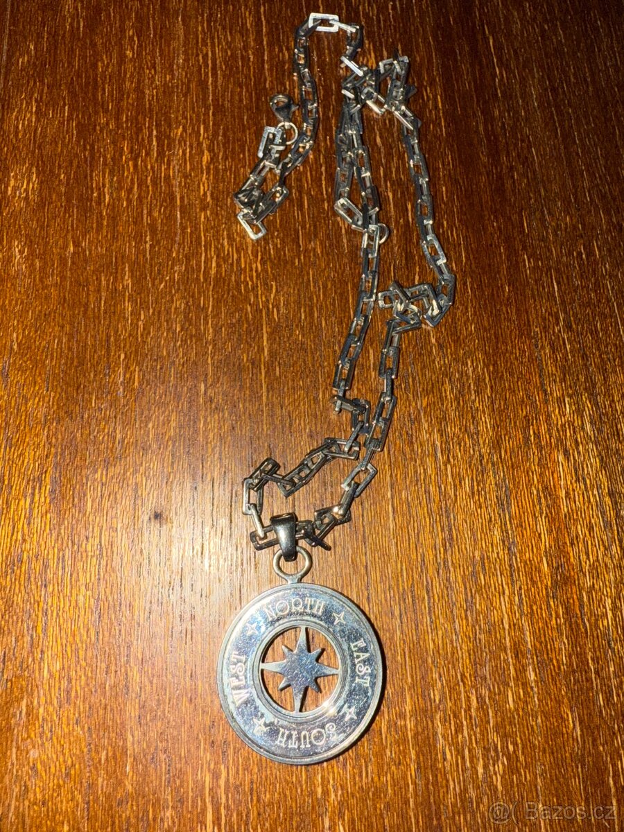 Astrologický přívěsek a řetízek ocel - 2