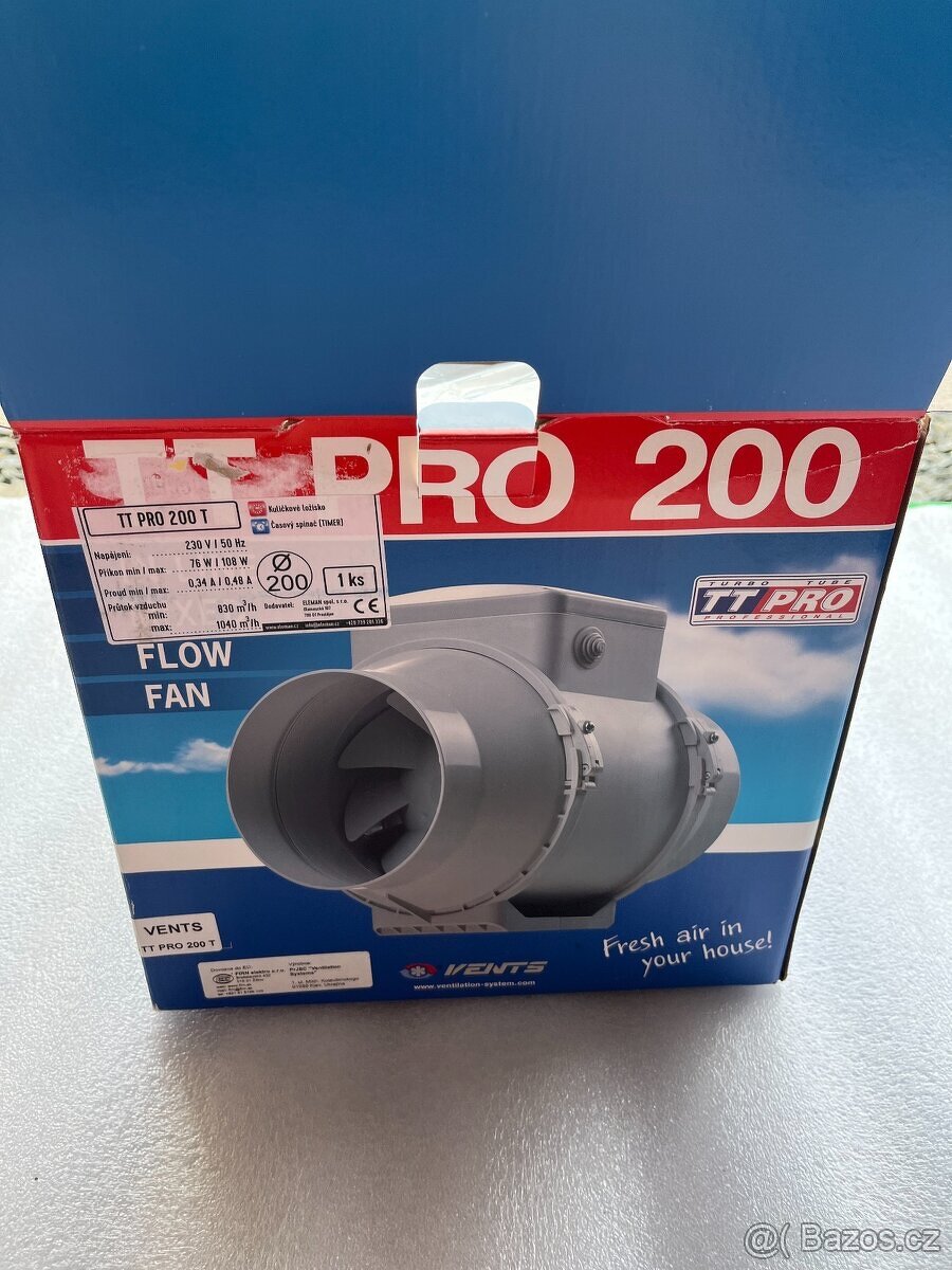 Ventilátor potrubní TT PRO 200 - NOVÝ - 2