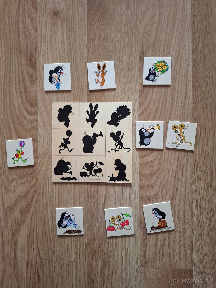 Dřevěná skládanka Krtek - 2