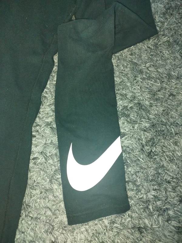Nike legíny dětské černé viskóza - 2