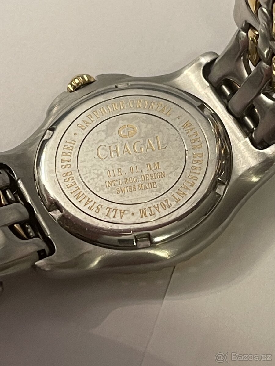 Masivni hodinky Chagal, swiss made, saphyrové sklo, 200m vod - 2