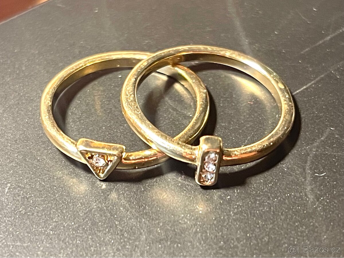 Set prstenů s kamínky - 2