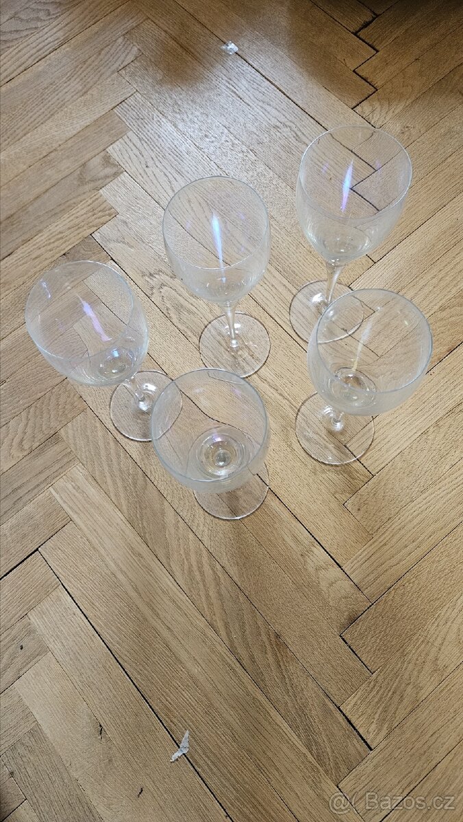 5 irisovaných skleniček - 2