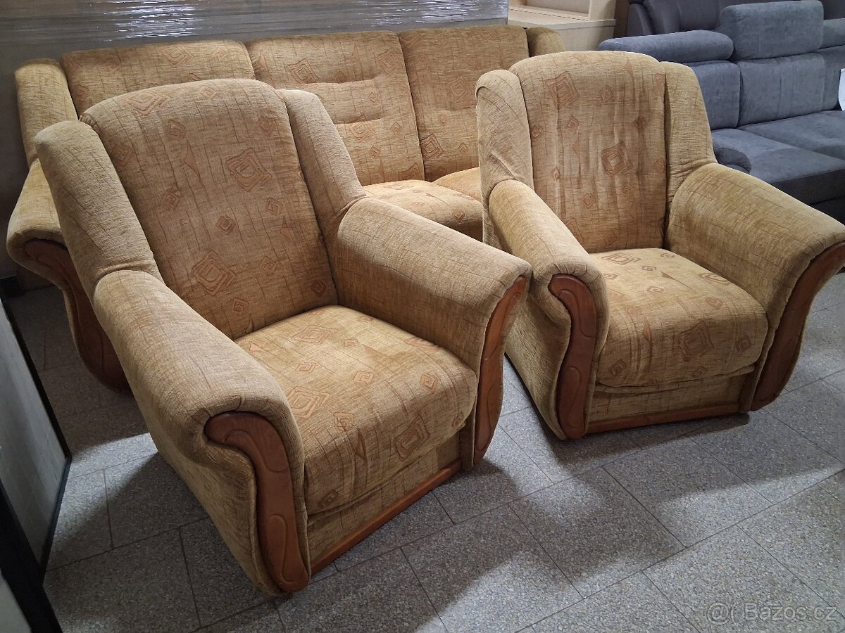 Sedaci souprava 3+1+1 rozkládací - 2