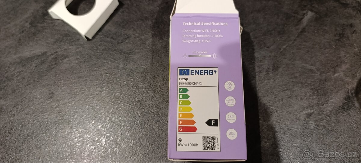 Fitop inteligentní RGB LED žárovka E27 - nová - 2