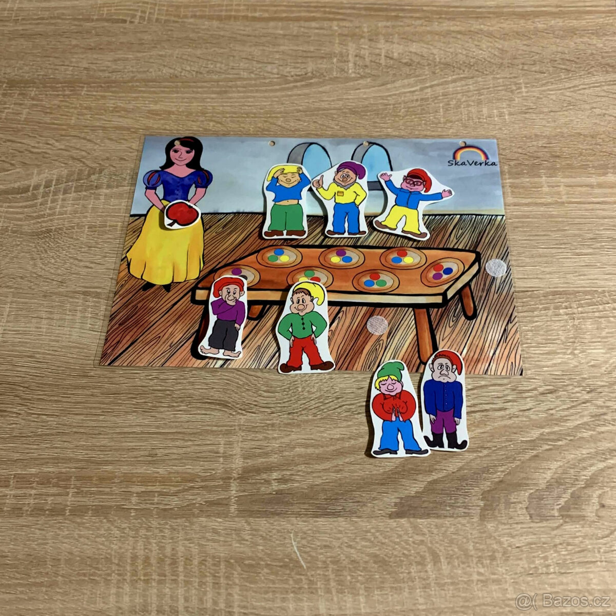 Sněhurka a trpaslíci – barvy a emoce pro předškoláky 🍎 + 🎁 - 2