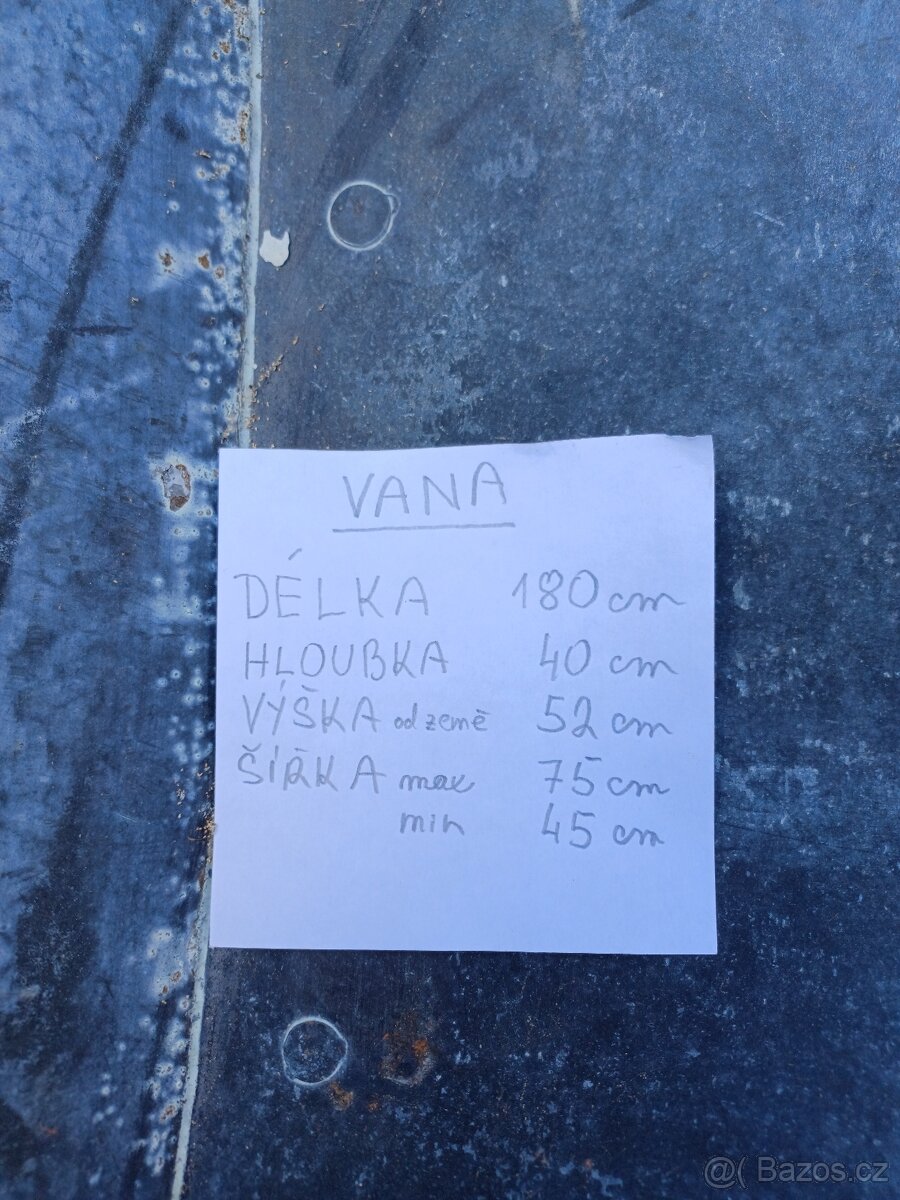 Vana plechová - 2