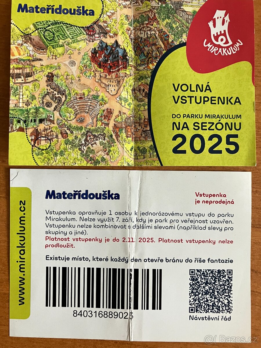 vstupenky PARK MIRAKULUM 2 za cenu 1 - 2