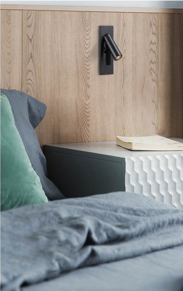 Čtecí nástěnná lampička do dutých stěn - 2