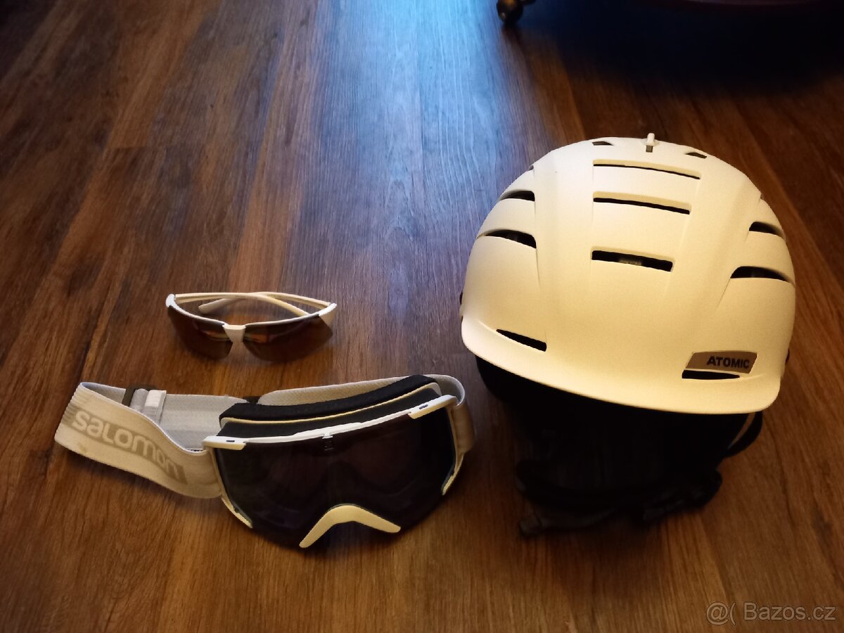 Lyžařská helma Atomic vel. S+brýle Salamon - 2