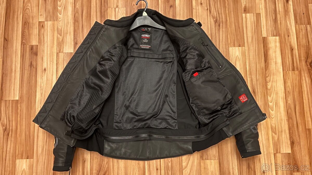 XRC Heilig kožená bunda na moto XL 54 blk/grey - 2