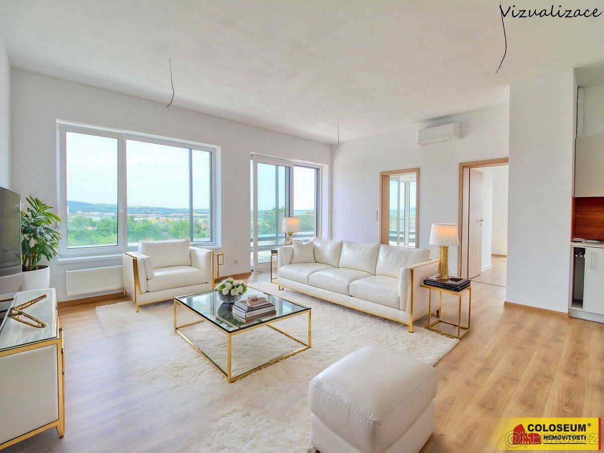 Znojmo, pronájem bytu OV 4+kk. 96 m², novostavba, terasa - b - 2