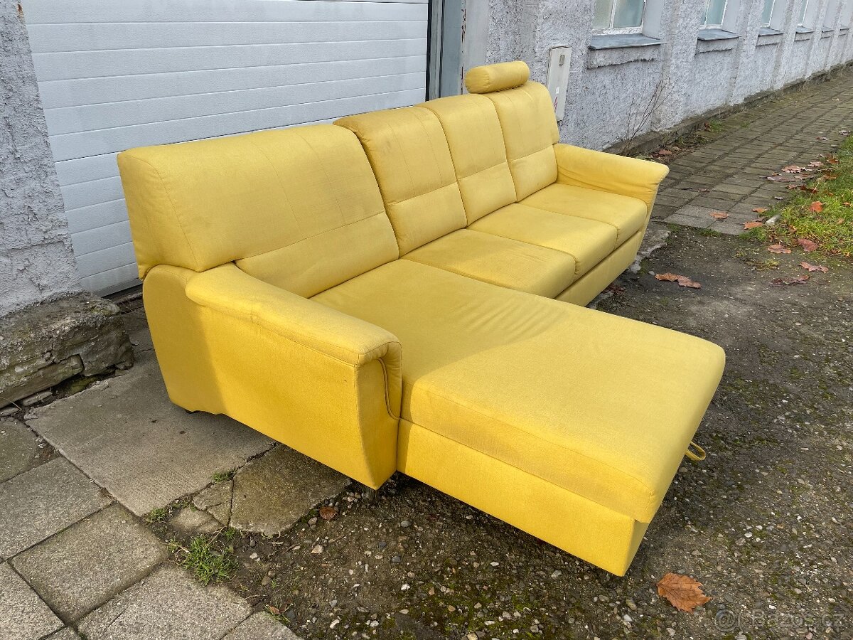 ✅ Sedačka | pohovka + křeslo | gauč | rozkládací |pěkný stav - 2