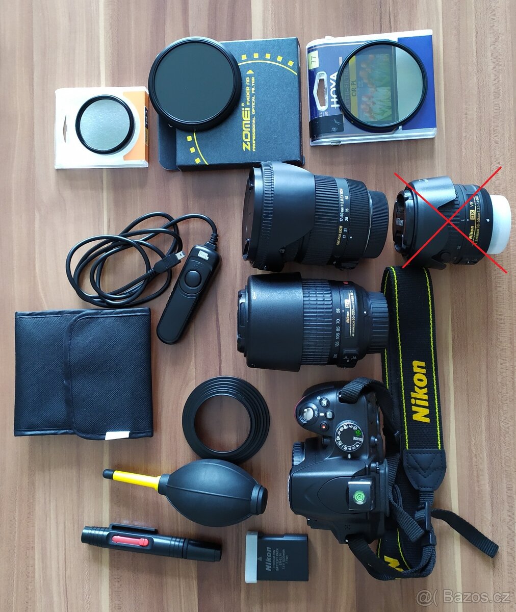 Nikon D3200+Sigma 17-50 f2,8 OS+Nikon 55-200 f4-5,6 VR+kit - 2