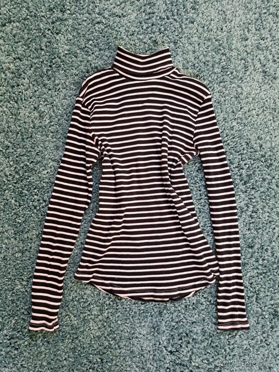 Dívčí pruhované tričko Zara vel. 164 - 2