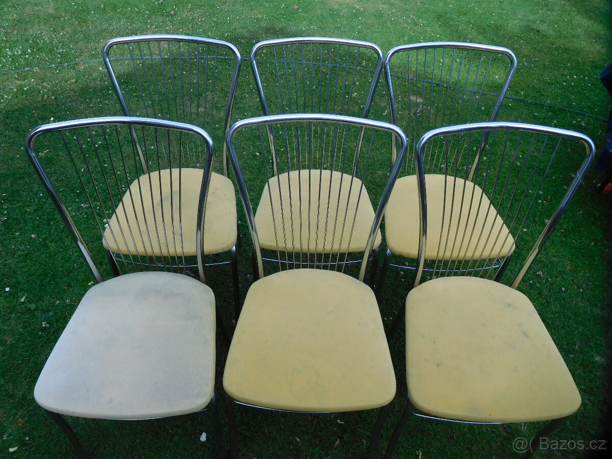 RETRO KOVOVÉ ŽIDLE - 2