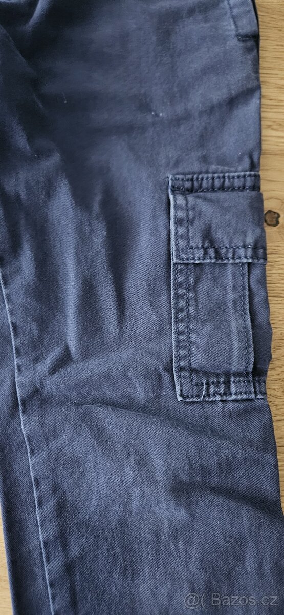 Bavlněné chlapecké kalhoty s bočními kapsami C&A, vel. 128 - 2