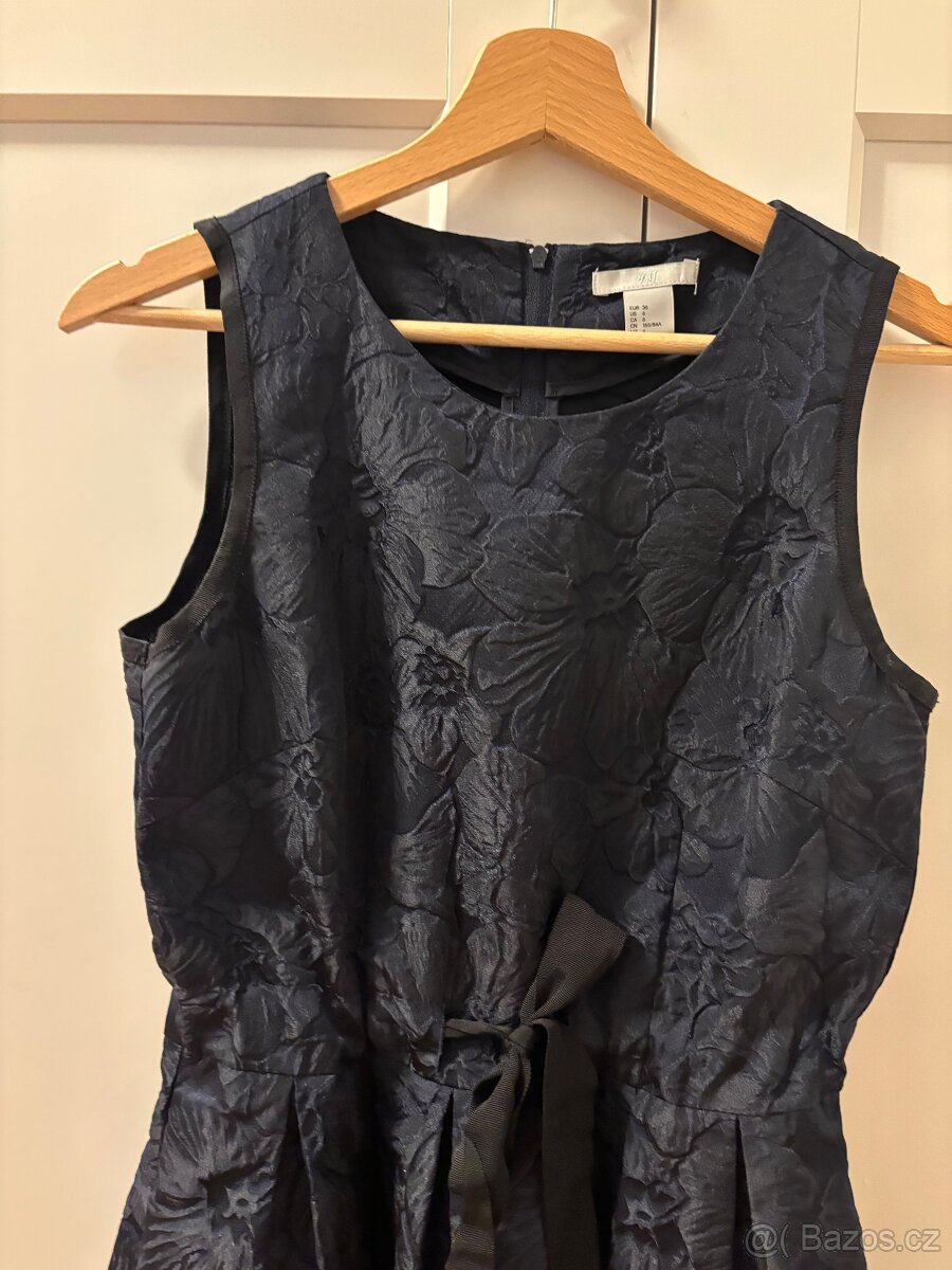 Tmavě modré šaty HM, vel 36 - 2