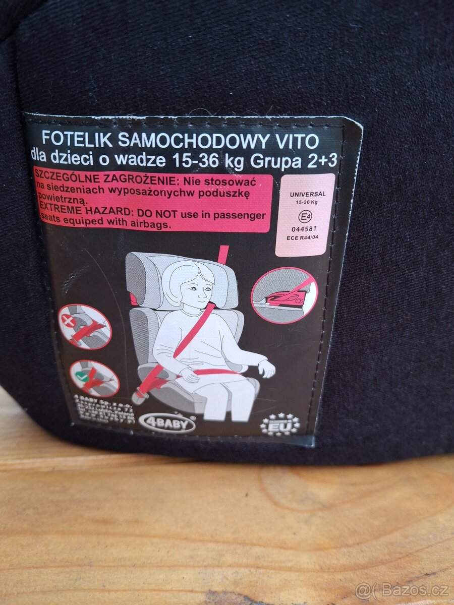 autosedačka 4BABY 15-36kg - 2
